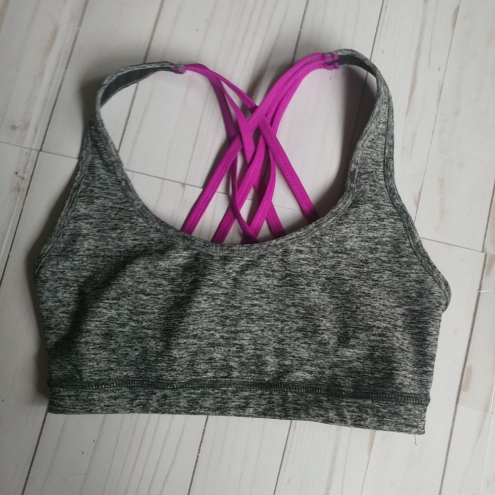 Exp Core Performance Sports bra-Gray/Pink -S